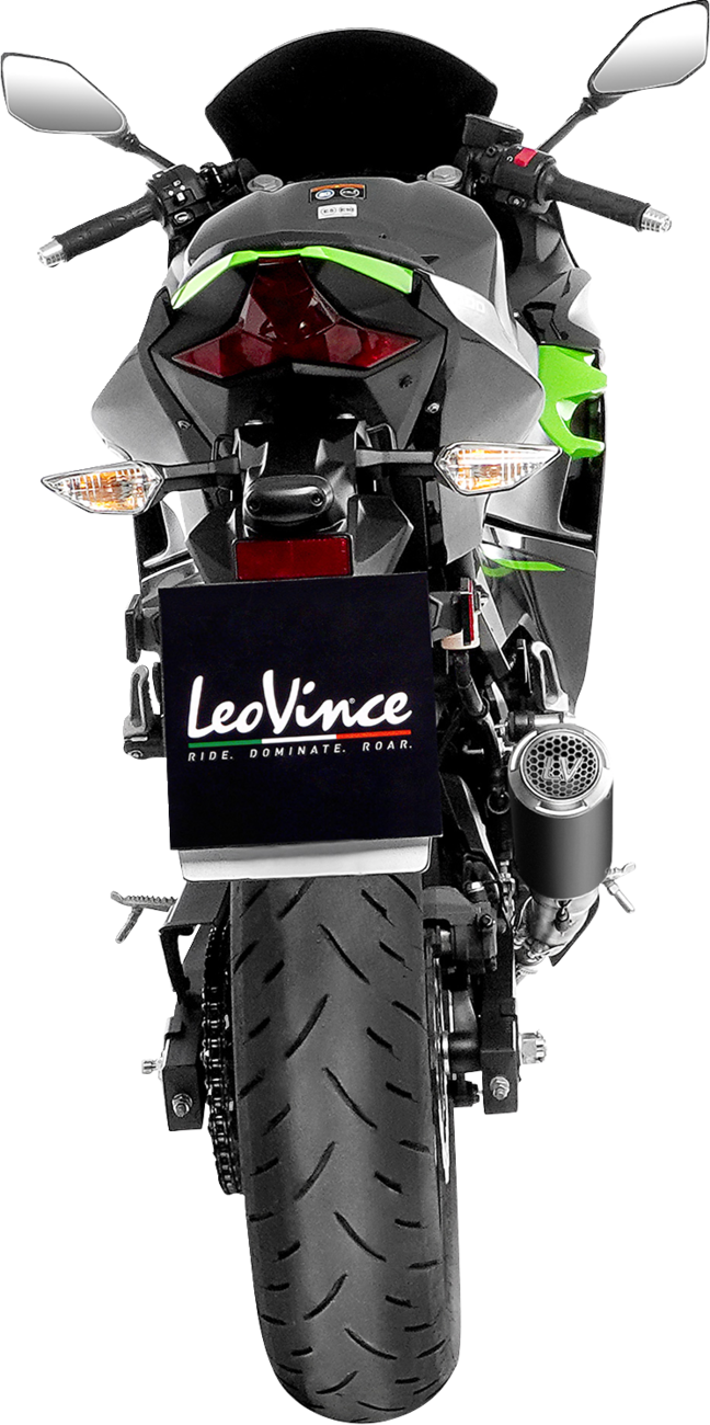 LV Corsa S Black Edition Slip-On Muffler - Kawasaki Ninja 400/500 2018 - 2025