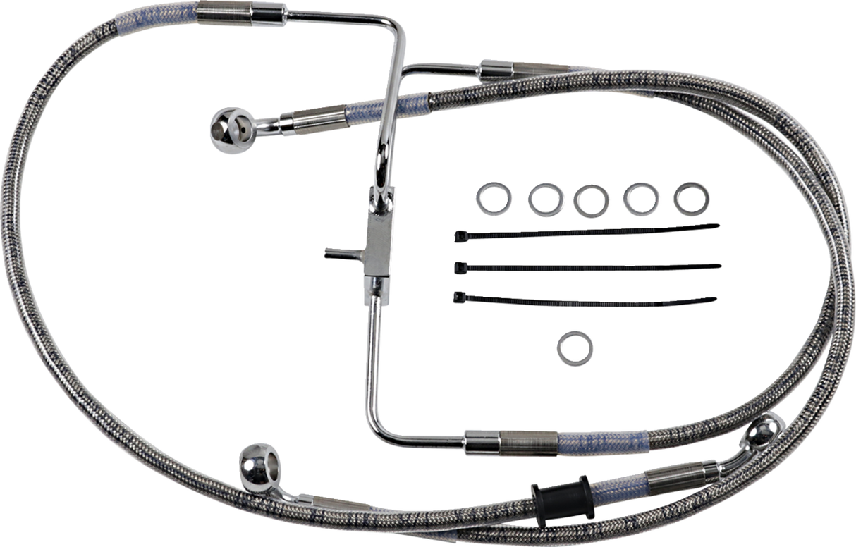 Brake Line - +6\" - Stainless Steel - XL 2016 - 2020