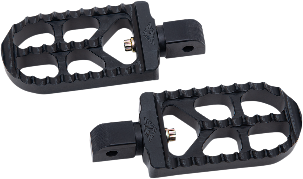 Serrated Footpegs - Black - Long 2018 - 2023