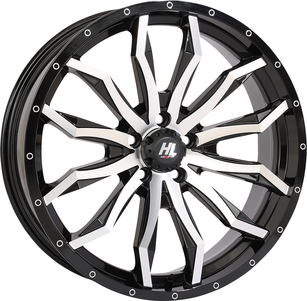 Wheel - HL21 - Front/Rear - Gloss Black w/Machined - 20x7 - 4/156 - 4+3 (+10 mm) 1996 - 2024
