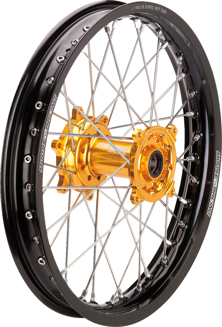 Wheel Assembly - SX-1 - Complete - Rear - Black Wheel/Gold Hub - 19x2.15 - Suzuki RM-Z 250/450 2005 - 2025