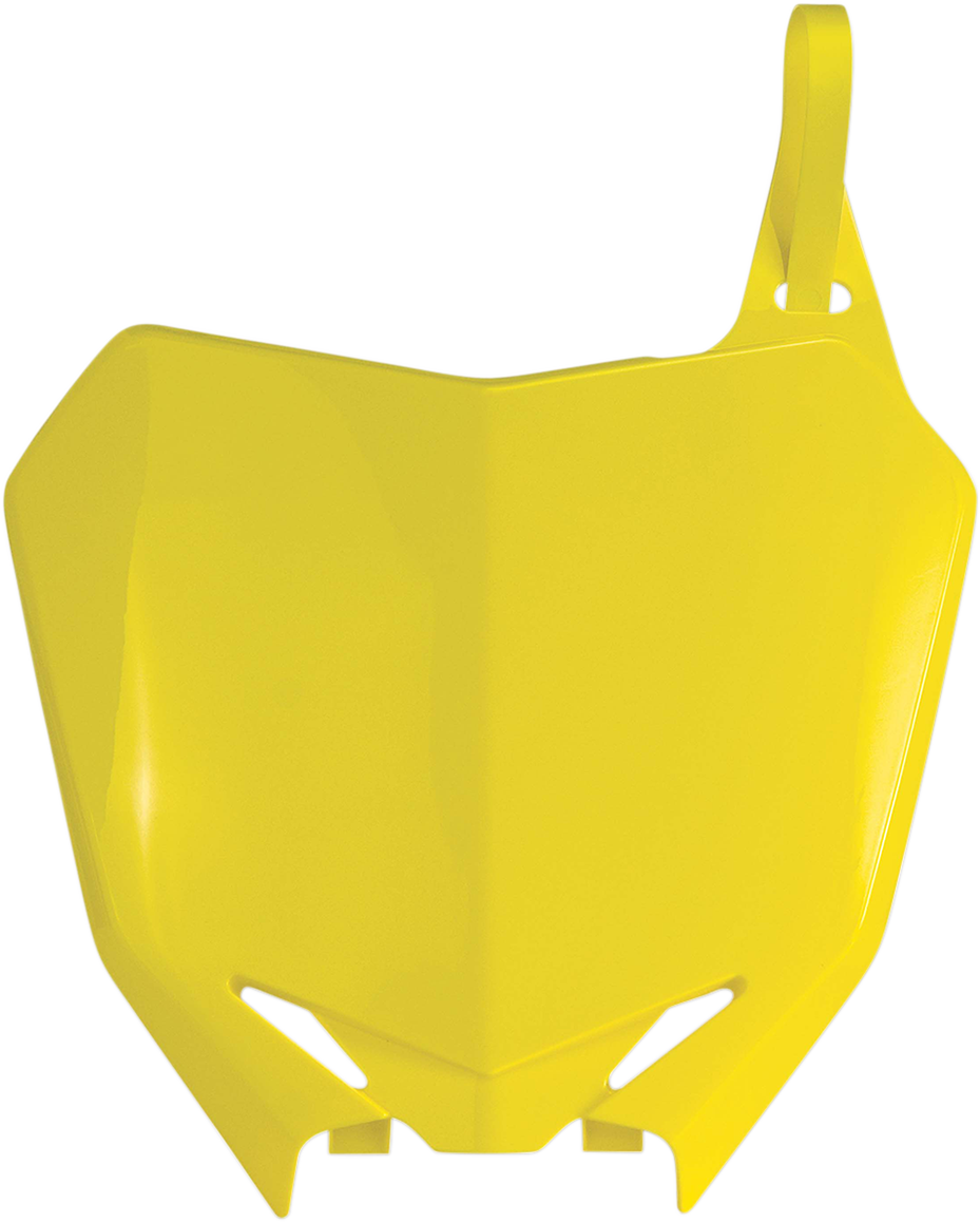 Front Number Plate - \'02 RM Yellow 2008 - 2018