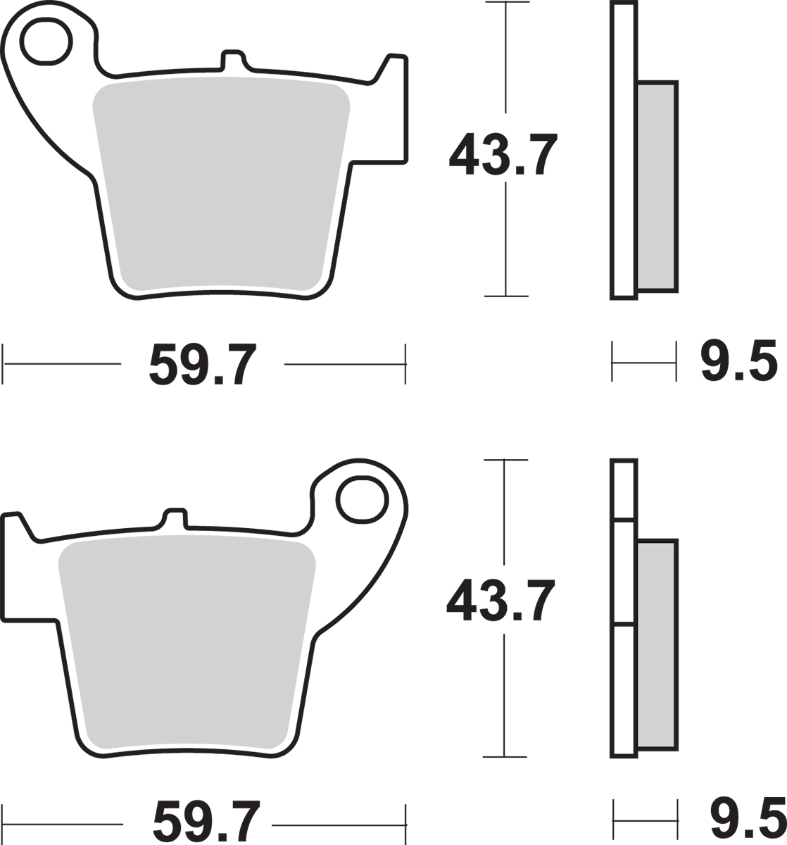 Off-Road Sintered Brake Pads - CR 2002 - 2024