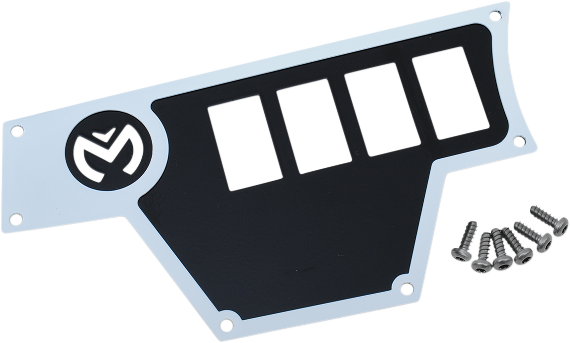 Dash Plate - Large - Left - White 2015 - 2019