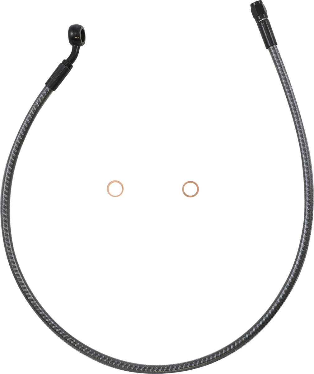 Brake Line - Front - 10 mm - 35° - 28\" - KARBONFIBR 2015 - 2017