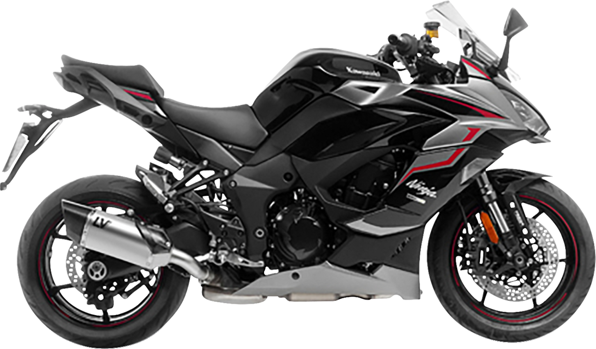 LV-14 R Slip-On Muffler - Stainless Steel - Ninja 1000 SX 2020 - 2024