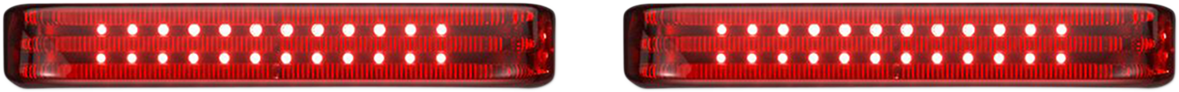 Saddlebag LED Lights - Sequential - Chrome/Red 2010 - 2013
