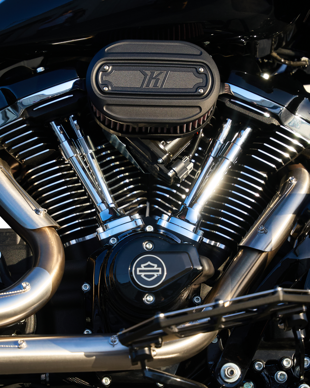 Oval Air Cleaner Kit - Black - Touring 2023 - 2024