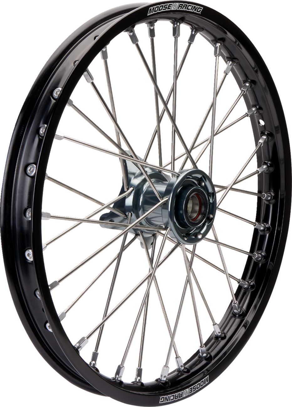 Wheel Assembly - SX-1 - Complete - Front - Black Wheel/Gray Hub - 17x1.4 - SX/MC/TC 85 2021 - 2025