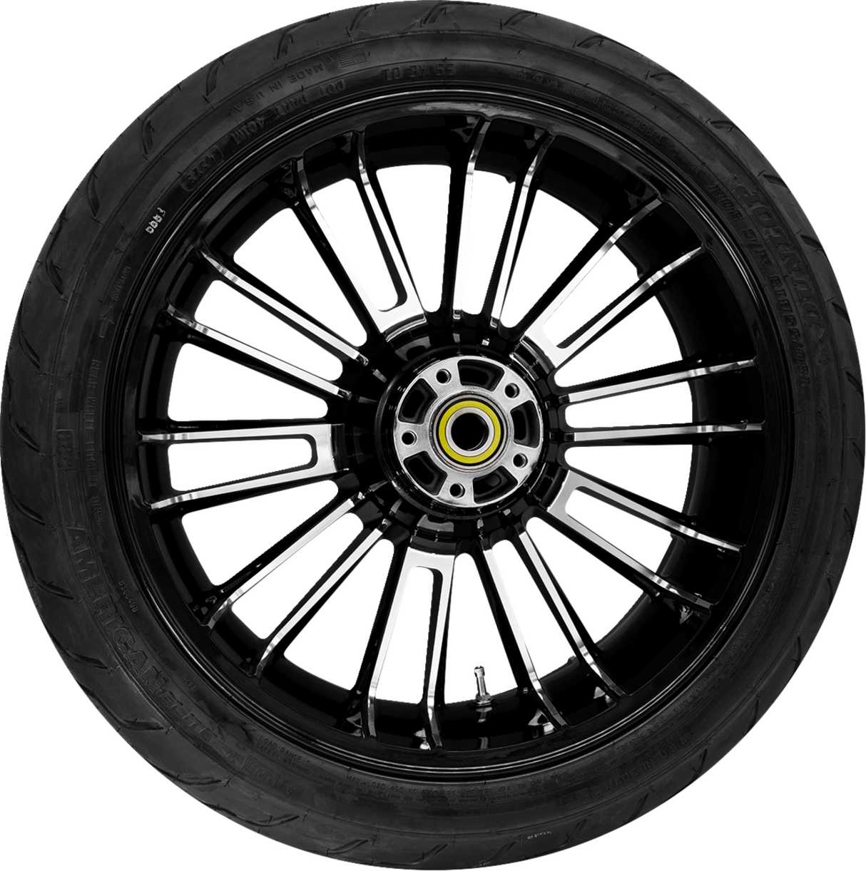 Atlantic Rear Wheel - Black Cut (18\") | Dunlop Tire (180/55B18) 2009 - 2024