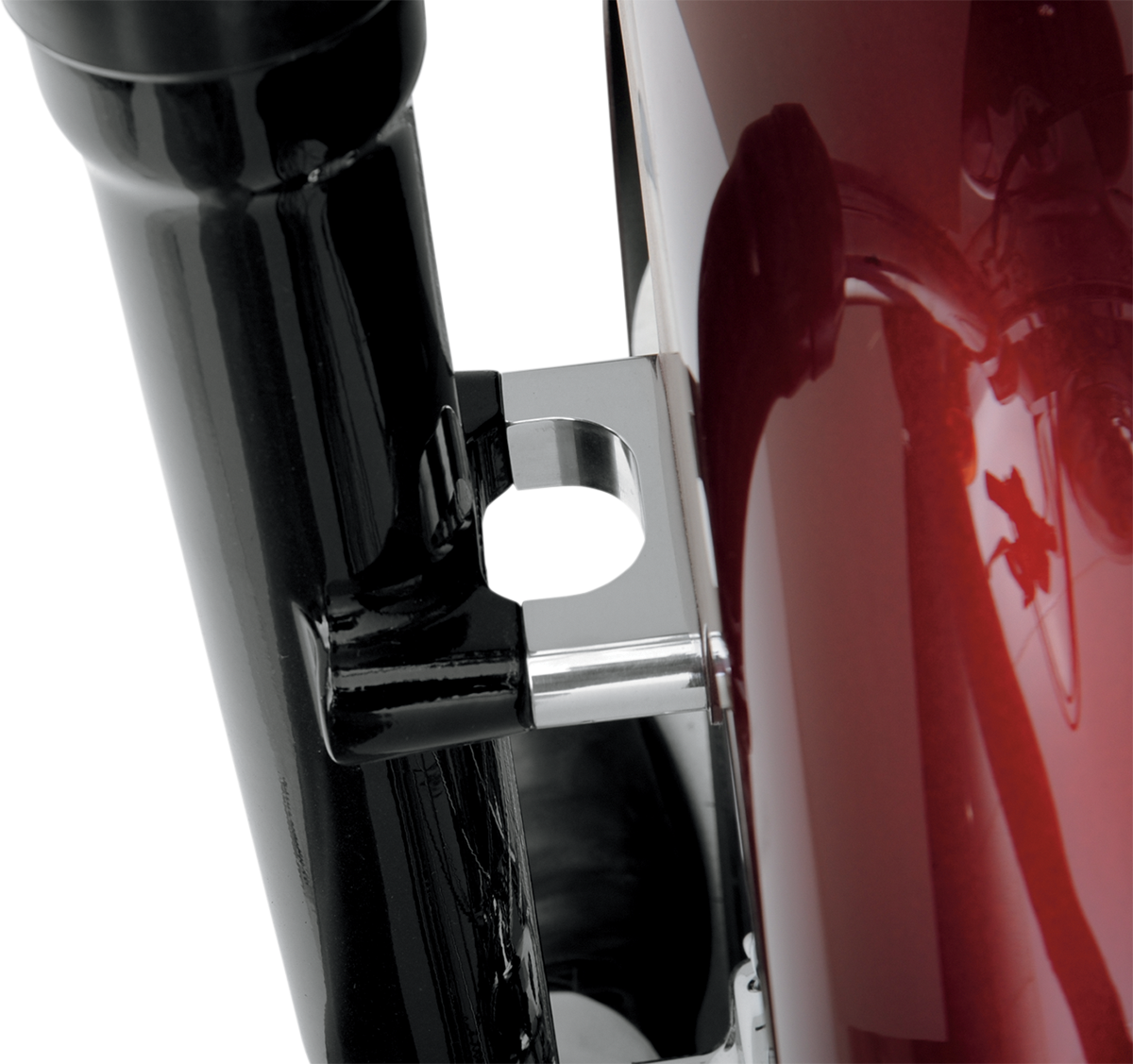 Hugger Front Fender Mounting Blocks - For 21\" Wheels - Chrome 1984 - 2013