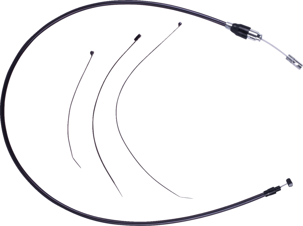 Quick Connect Clutch Cable - Upper - 50\" - Black/Black 2023 - 2024