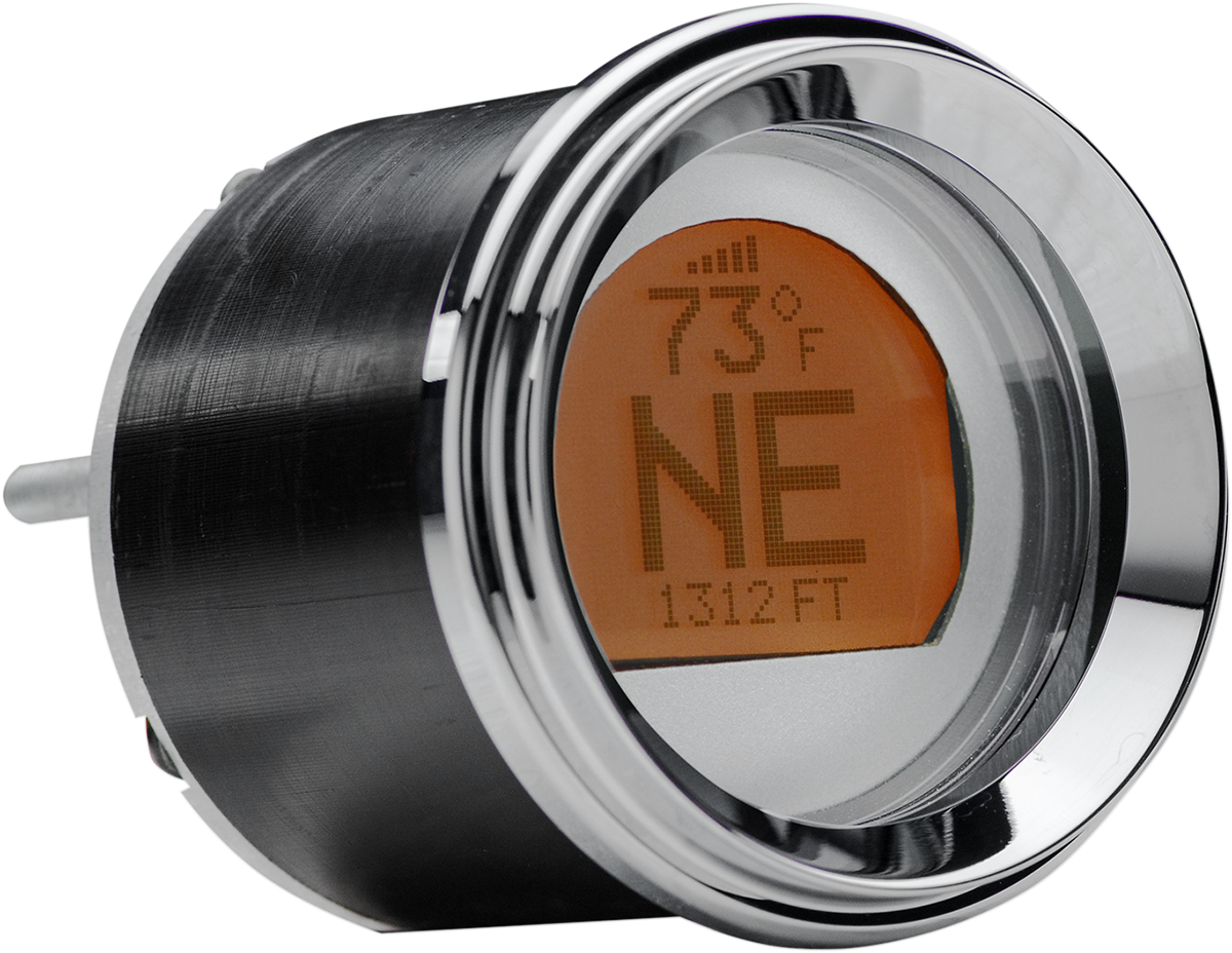 2-3/16\" Stand-Alone LCD GPS Compass - Chrome/Silver 1996 - 2013