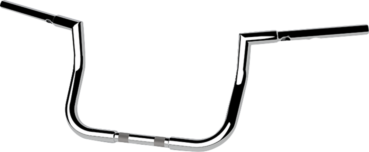 1-1/4\" Twin Peaks Touring Handlebar - 10\" - Chrome 2023 - 2024