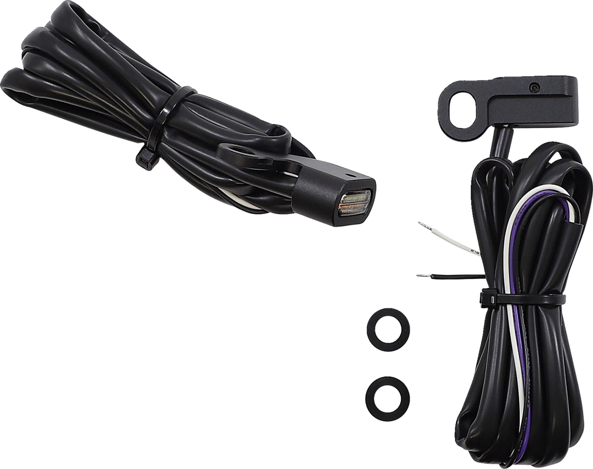 Marker Light - Amber/White - Clear Lens - Matte Black 1996 - 2017