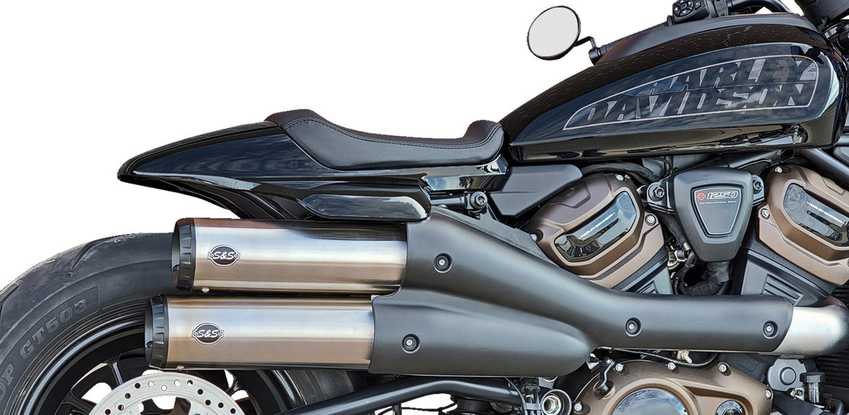 4\" Grand National Slip-On Mufflers - Stainless Steel - Sportster S 2021 - 2024