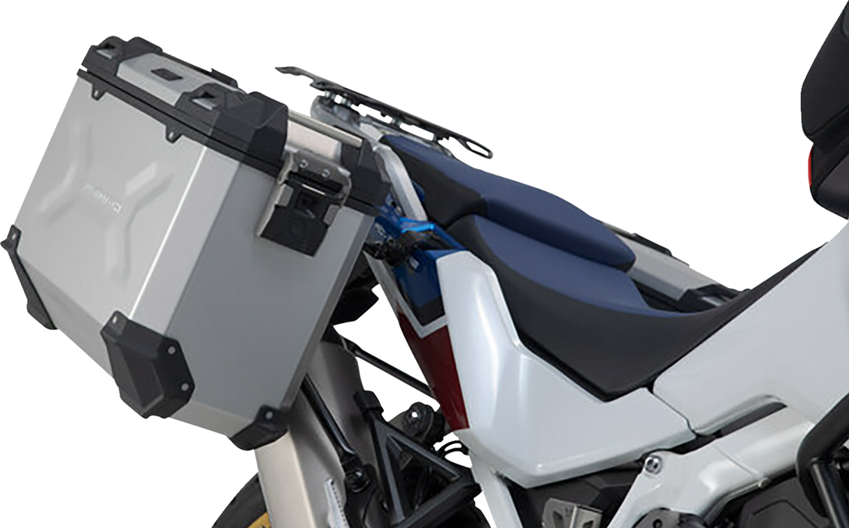 TRAX ADV Aluminum Case System - Silver - Honda Africa Twin \'19-\'24 2019 - 2024