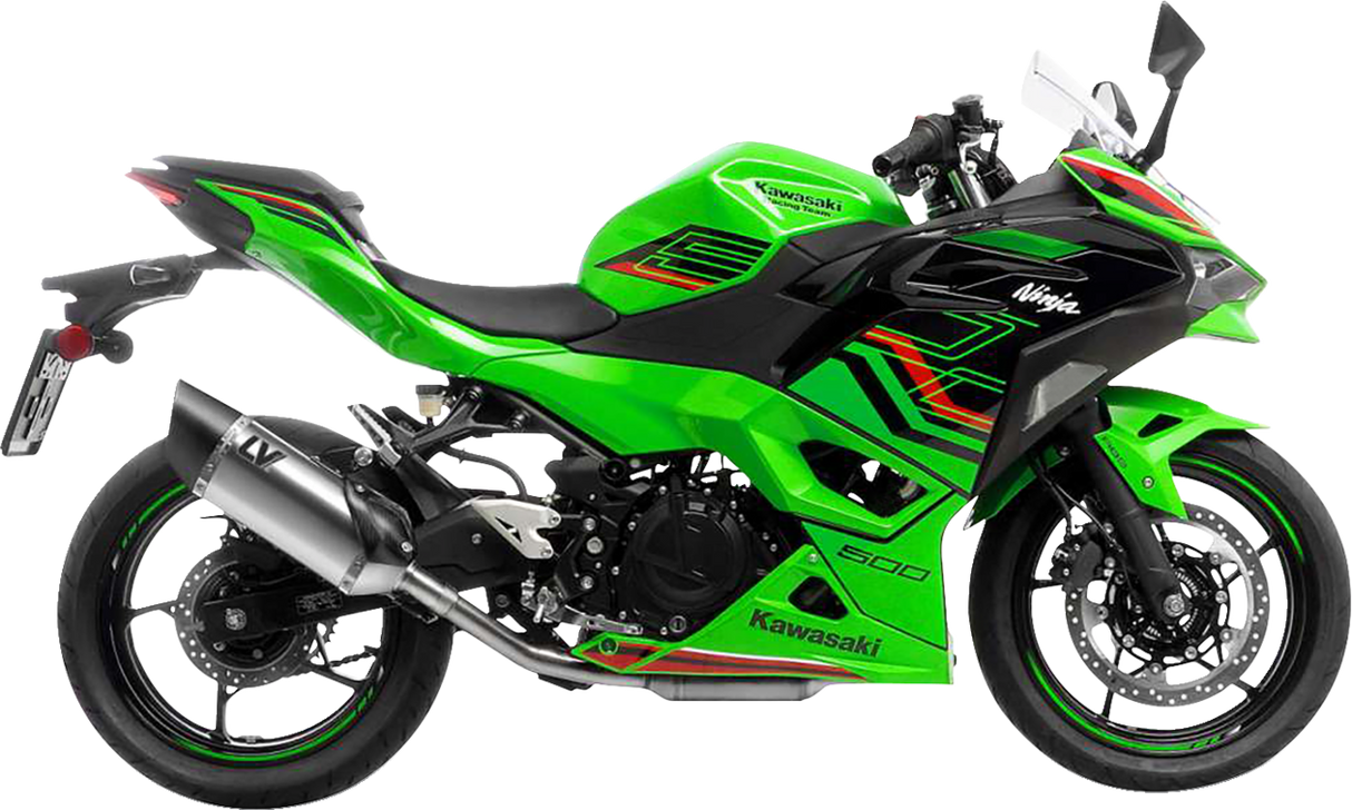 LV-14 R Slip-On Muffler - Stainless Steel - Z/Ninja 400/500 2024 - 2025