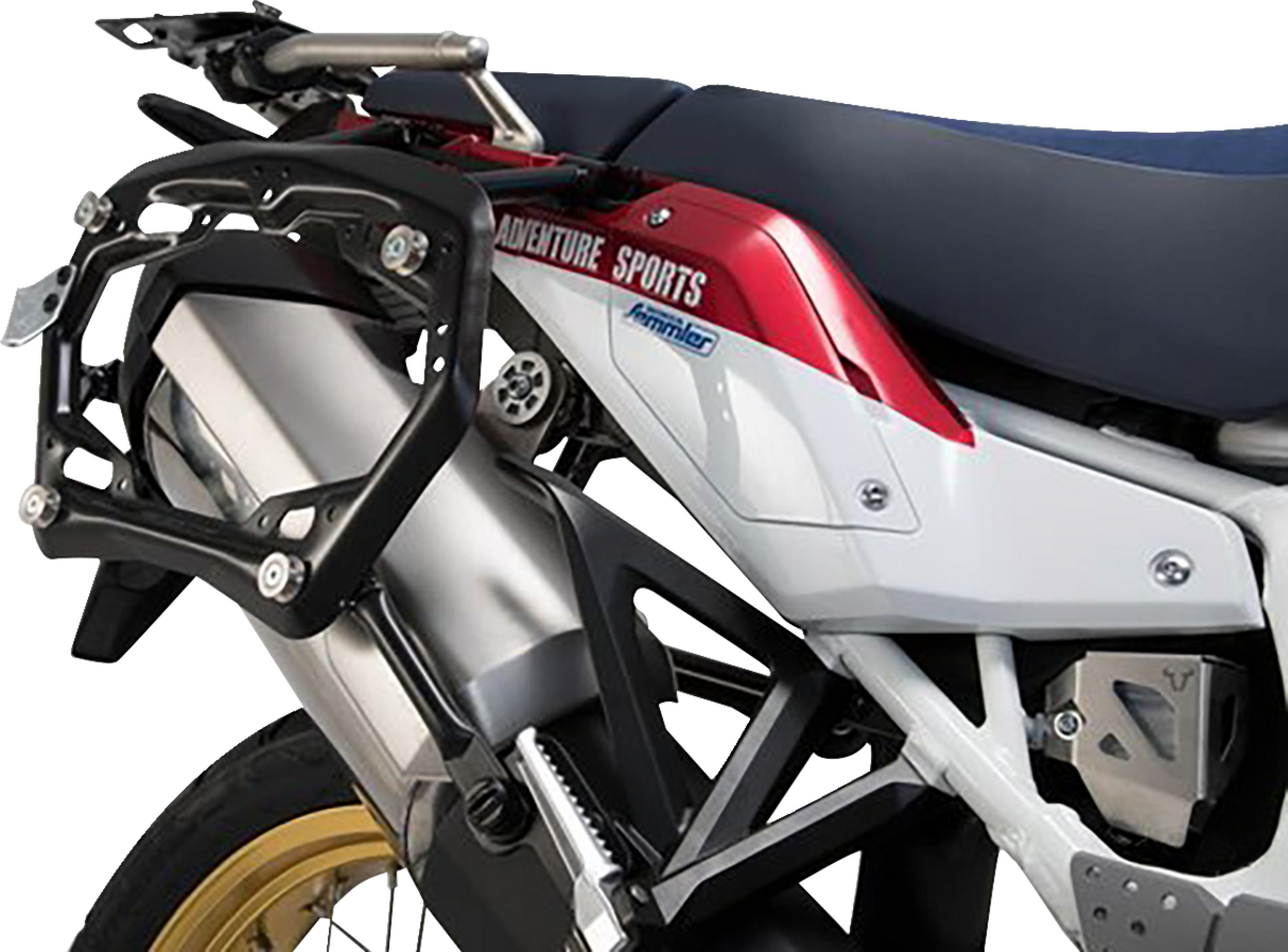 TRAX ADV Aluminum Case System - Black - Honda Africa Twin \'19-\'24 2018 - 2024