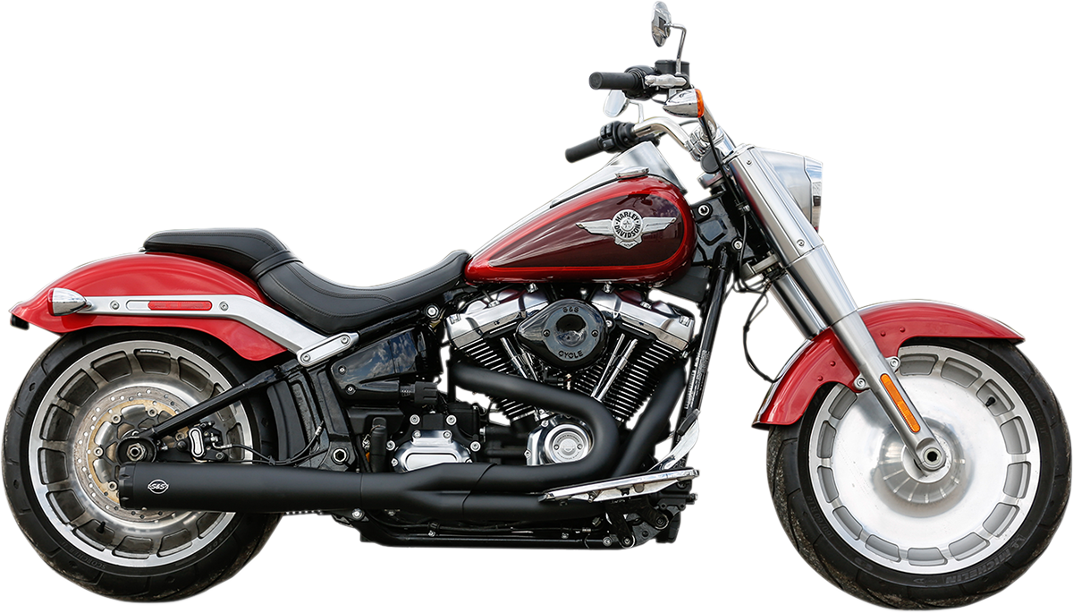 2:1 50 State Exhaust for M8 Softail - Black 2018 - 2022