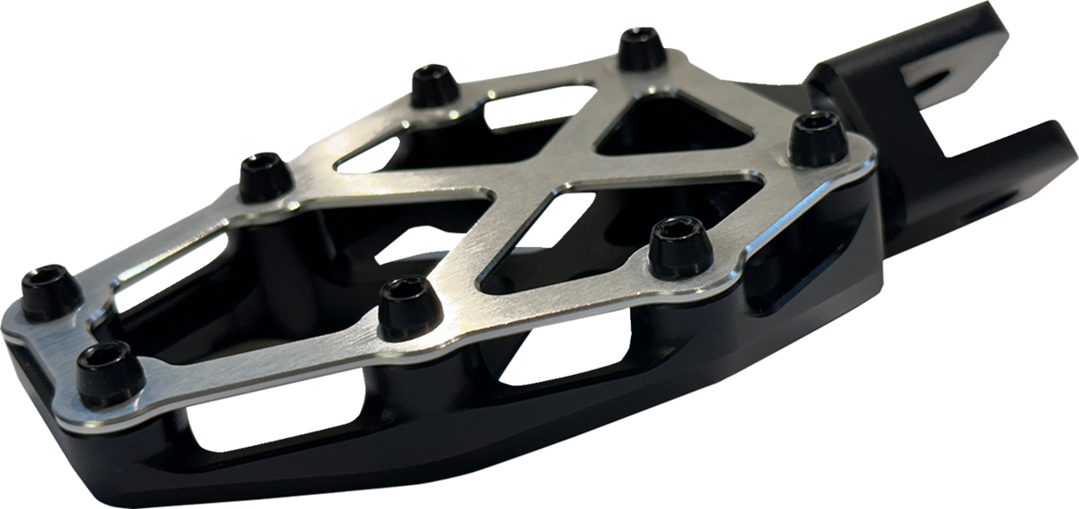 NXL Footpegs - Black w/ Stainless Steel Cover 2018 - 2024