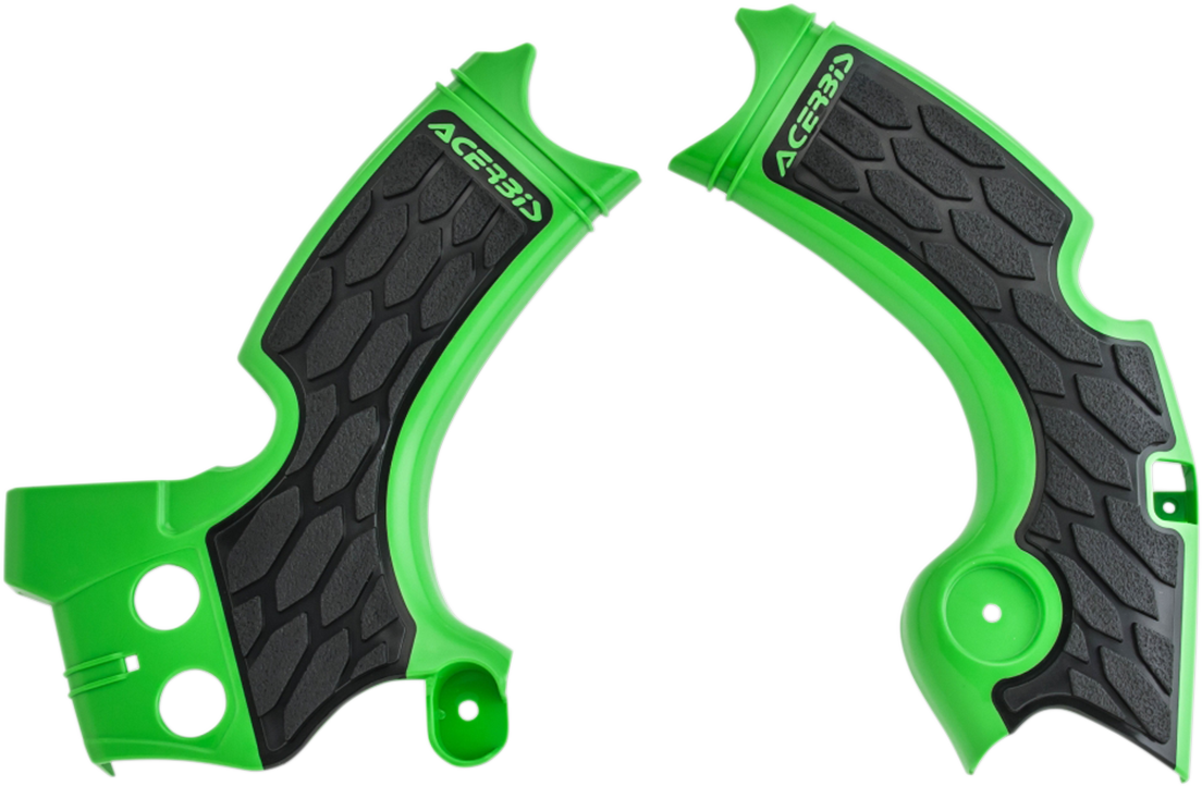 X-Grip Frame Guards - Green/Black - KX 250 F 2015 - 2020