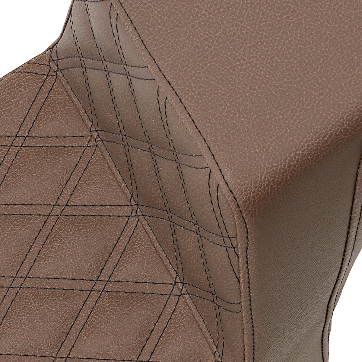 Step-Up Seat - Front Lattice Stitch/Rear Smooth - Brown - Scout Bobber 2018 - 2022