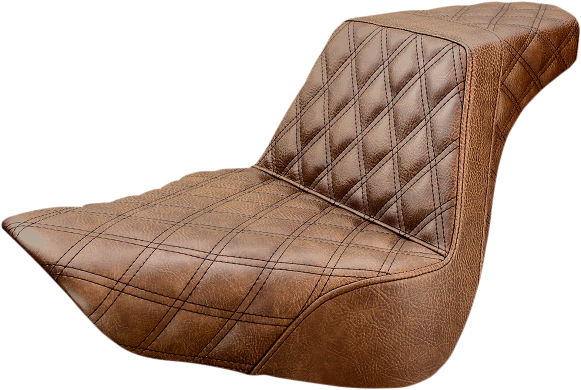 Step-Up Seat - Full Lattice Stitch - Brown - FL/FX \'18-\'23 2018 - 2023