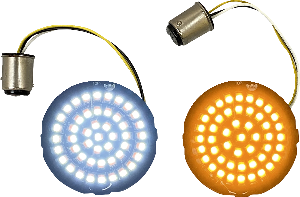 Amber/White LED Turn Signal Inserts 2000 - 2024