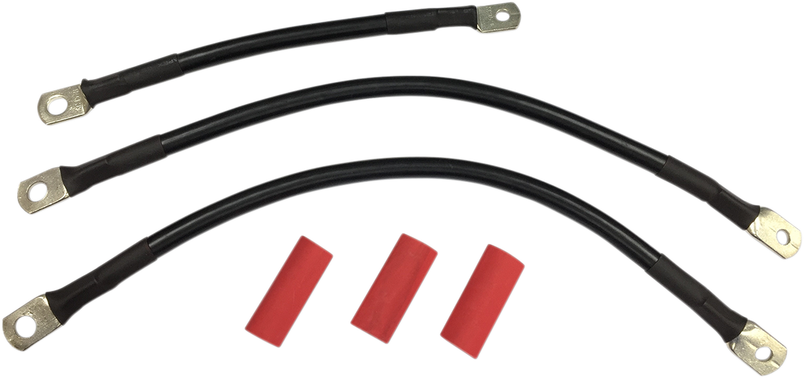 Black Battery Cable Set - \'93-\'08 FL 1999 - 2008