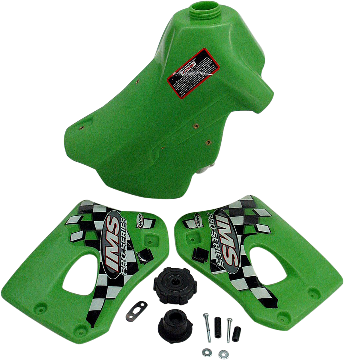 Large-Capacity Gas Tank - Green - Kawasaki - 3.4 Gallon 1995 - 2006