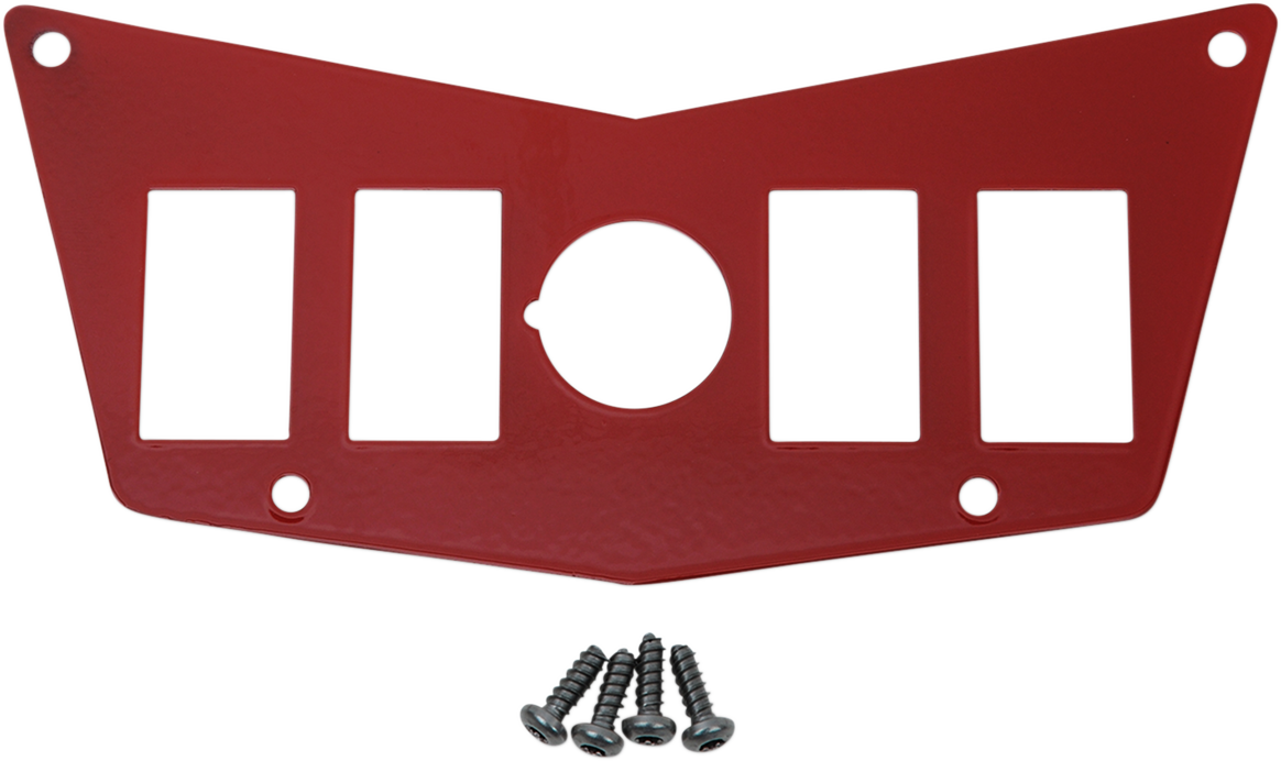 Dash Plate - 4 Switch - Red 2008 - 2018