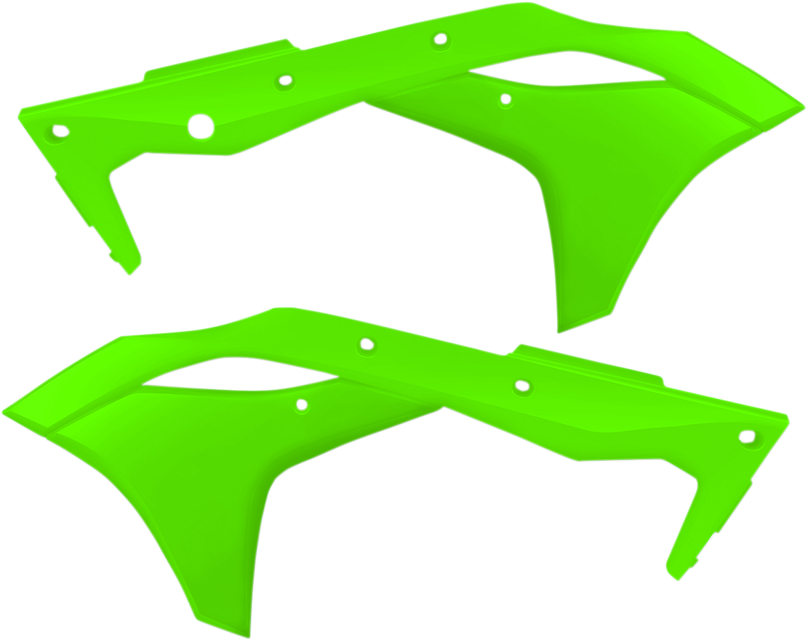 Radiator Shrouds - Fluorescent Green 2017 - 2018