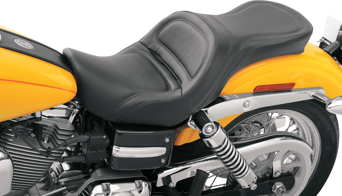 Seat - Explorer™ - Without Backrest - Stitched - Black - Dyna \'06-\'17 2006 - 2017