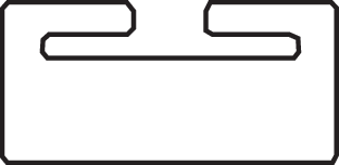 Black Replacement Slide - UHMW - Profile 13 - Length 41.50\" - Yamaha 1977 - 1984