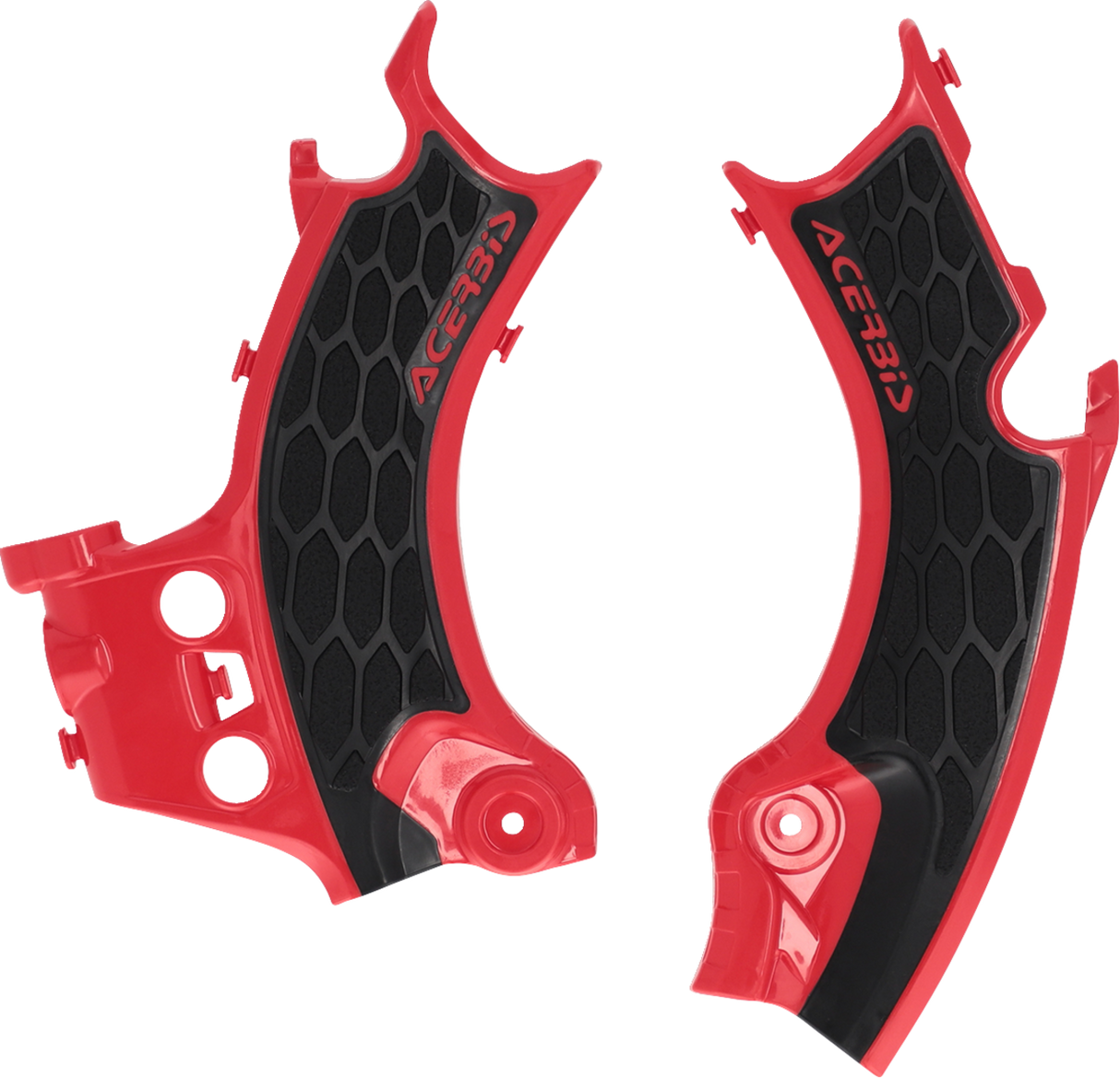 X-Grip Frame Guards - Black/Red - CRF450R 2025 - 2025