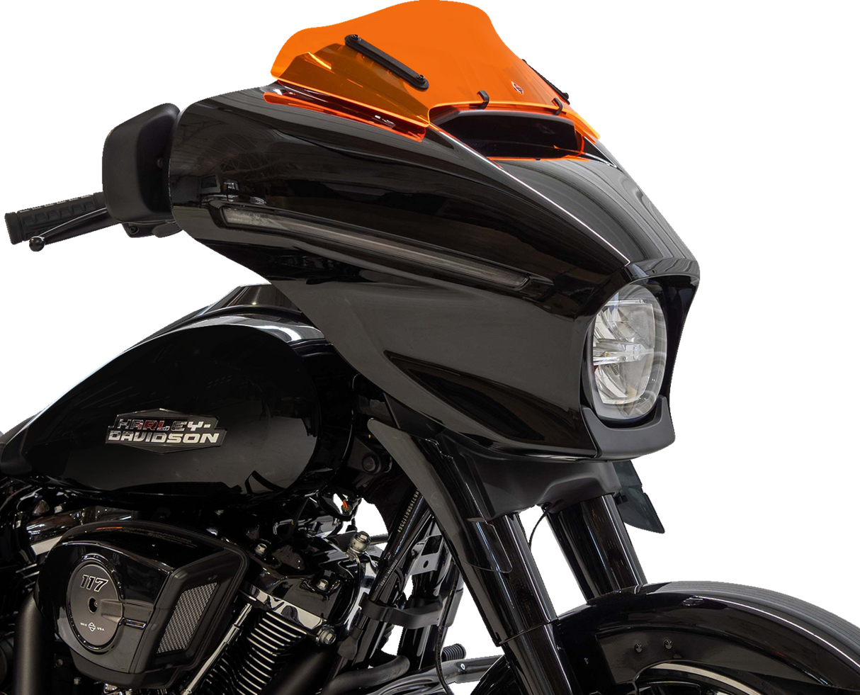 Kolor Flare™ Windshield - 6-1/2\" - Orange Ice - FLHX 2023 - 2025