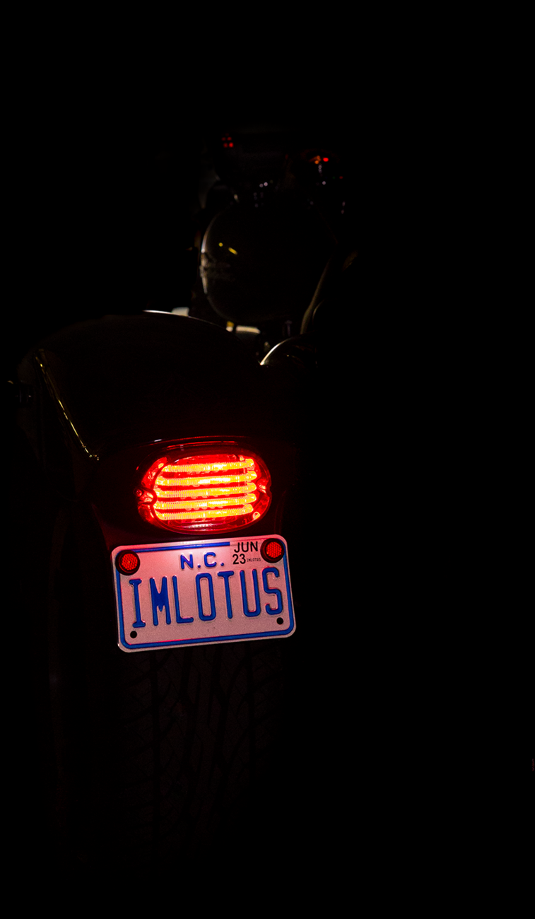 Taillight - with License Plate Illumination Window - Smoke 1988 - 2024
