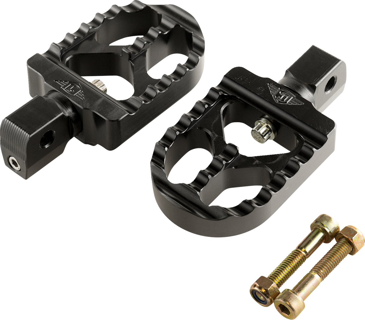 Serrated Footpegs - Black - Short 2017 - 2024