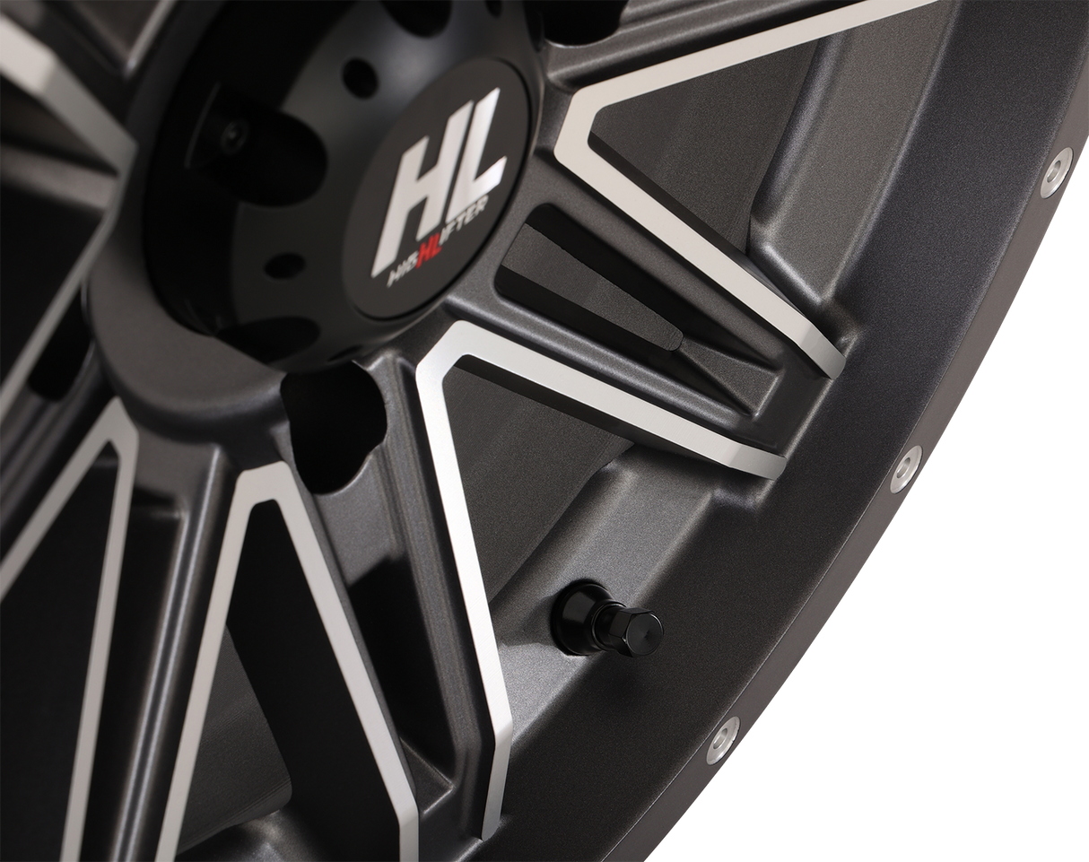 Wheel - HL22 - Front/Rear - Gloss Black w/Machined - 14x7 - 4/137 - 4+3 (+10 mm) 1992 - 2024