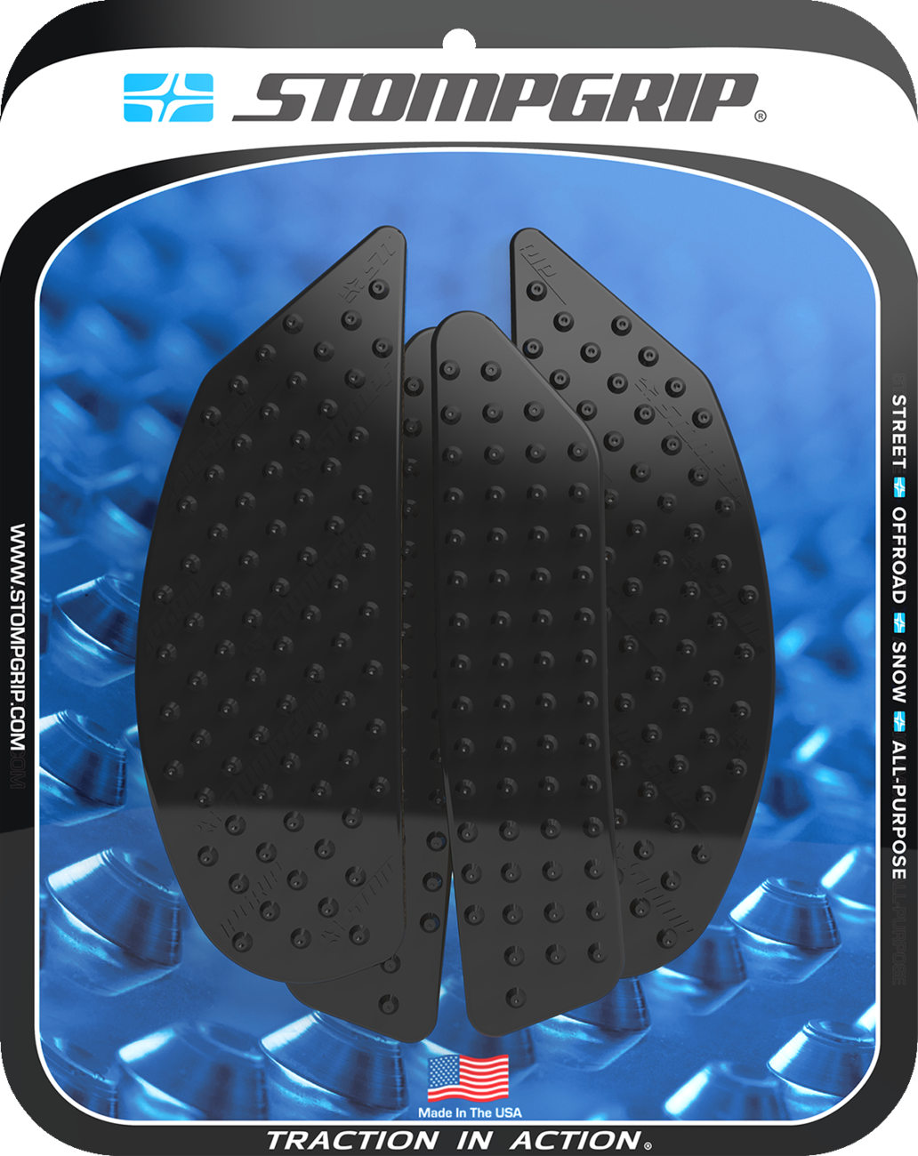 Traction Pad Tank Grips - Volcano - Black - MT-10 2022 - 2025