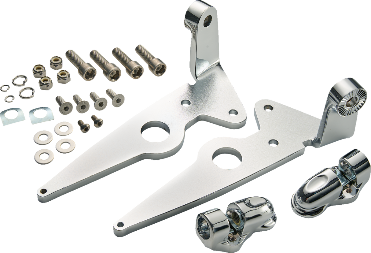 Highway Peg Mounts - Driver - Chrome - Indian 2014 - 2024