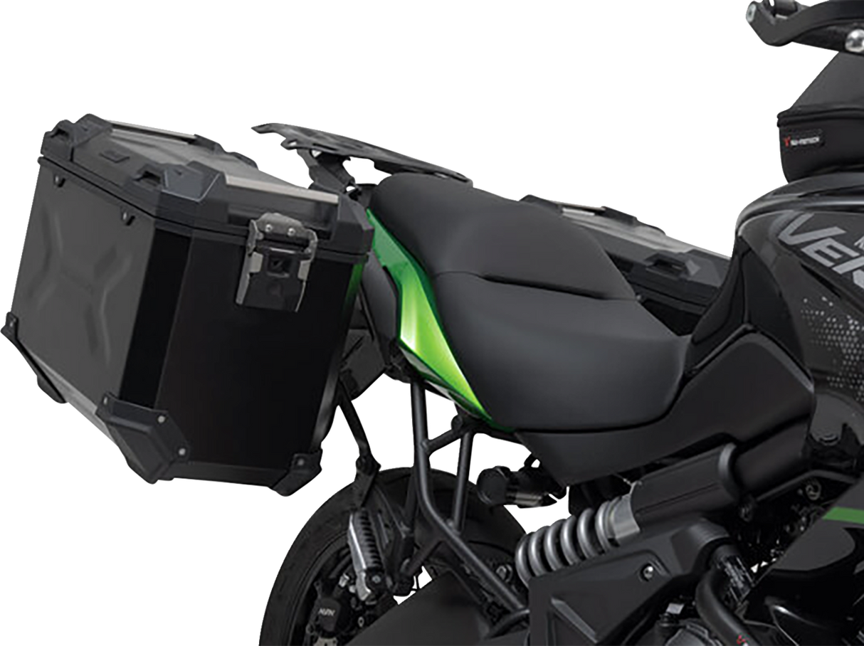 TRAX ADV Aluminum Case System - Black - Kawasaki Versys 650 \'14-\'24 2014 - 2024