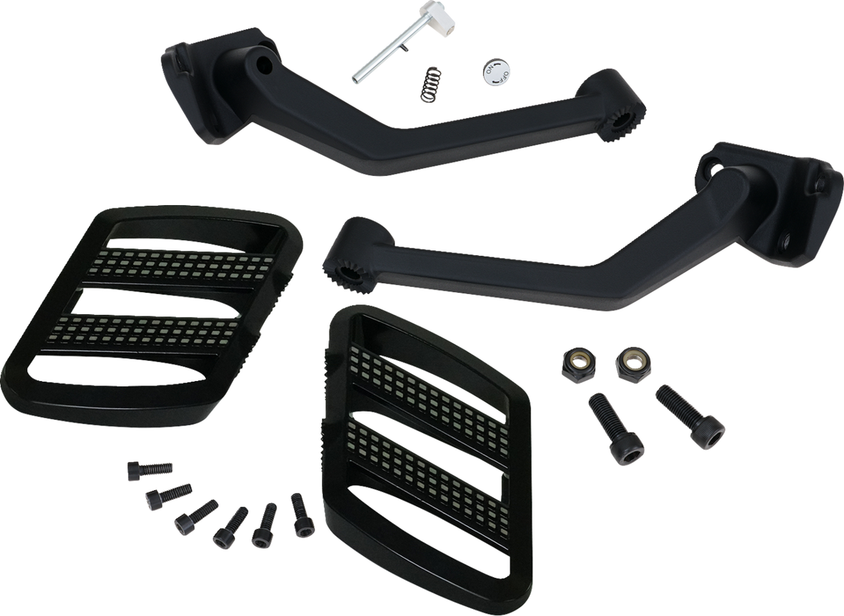 Combat Boards - Passenger - Black w/ Contrast Cut - Ryker \'19-\'24 2019 - 2024