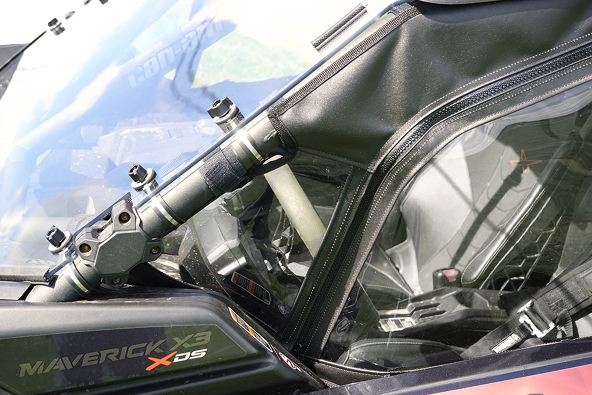 Soft Full Doors - Rear Window - Black - Can-Am X3 2017 - 2021