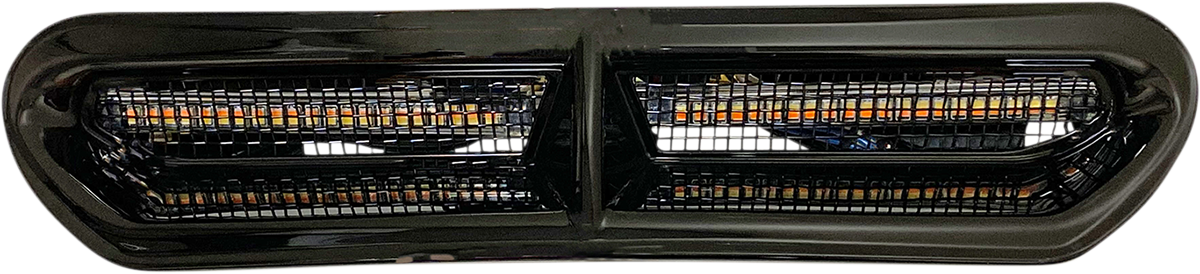 LED Vent Insert - Amber/White - Black w/ Black Mesh 2014 - 2024