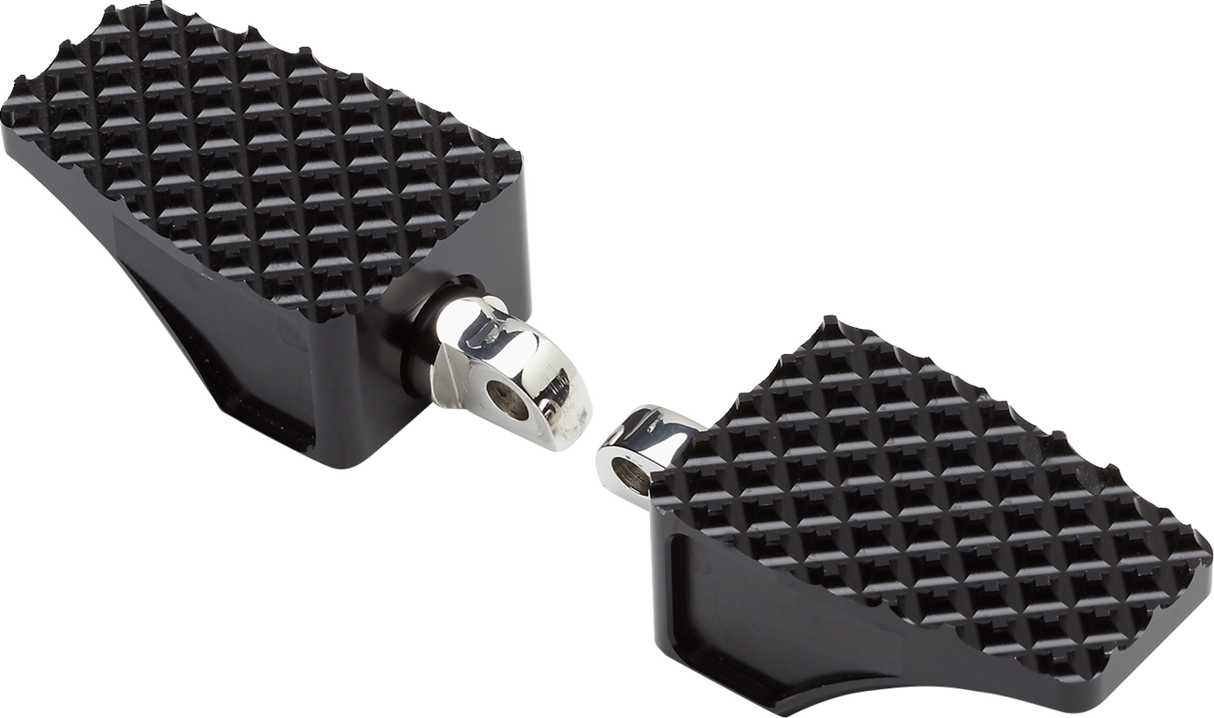 County Line Billet Footpegs - Front - Black 2018 - 2022