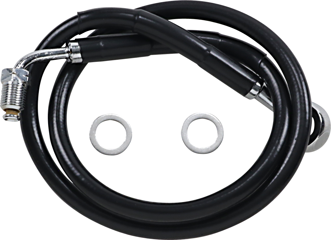 Brake Line - +6\" - Black - \'18-\'22 Softail 2018 - 2023