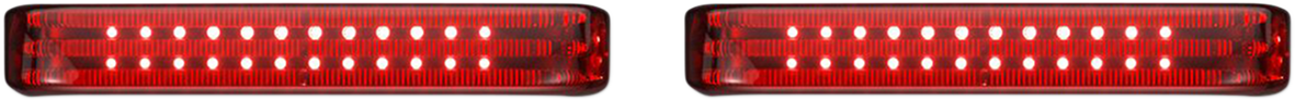 Saddlebag LED Lights - Sequential - Chrome/Red 1997 - 2013