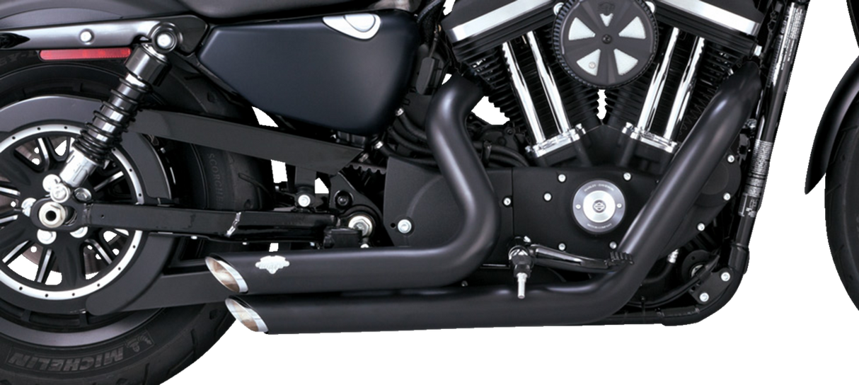 Shortshots Staggered Exhaust System - Black 2014 - 2022